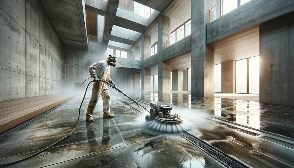 Kugelstrahlen Reinigung und Aufrauung der Oberflaeche 2