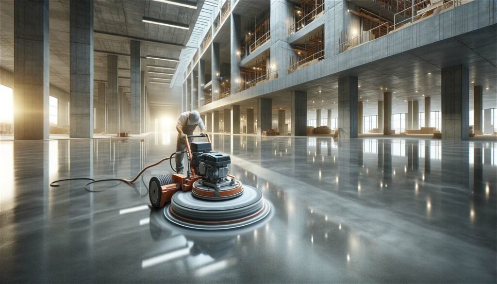 Schleifen Glaettung und Vorbereitung fuer die Beschichtung 1